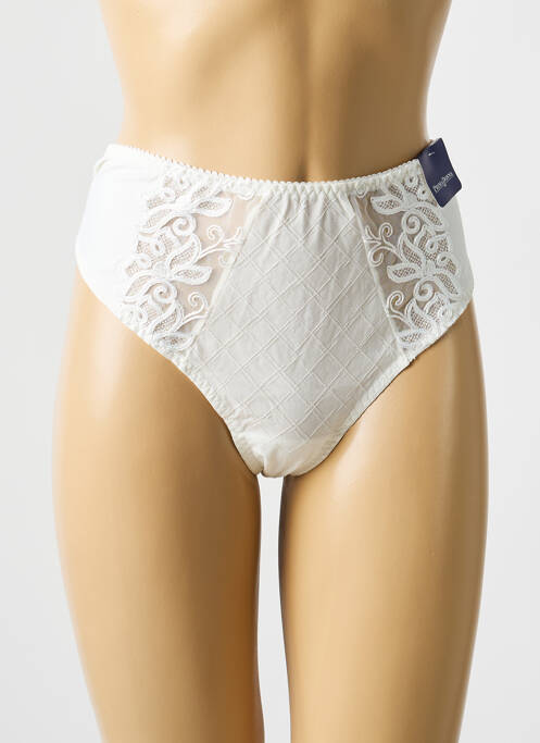 Tanga țesătură satinată bej PRIMADONNA femme