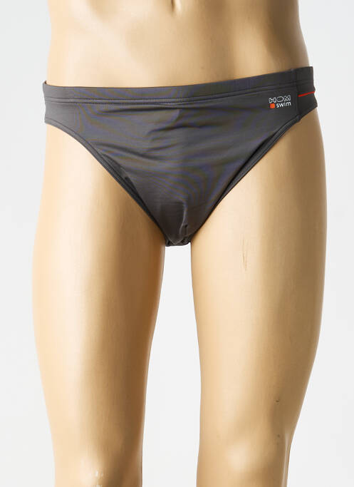 Slip de baie țesătură satinată gri HOM homme