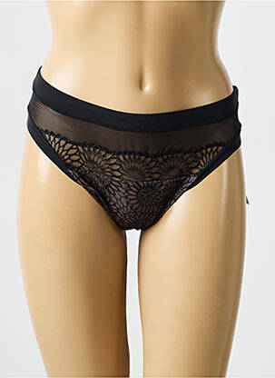 Chilot efect material satinat negru PRIMADONNA femeie
