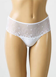 Chilot efect material satinat alb SIMONE PERELE femeie
