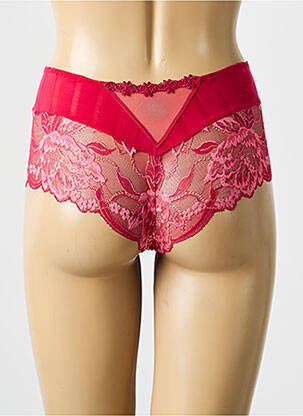 Shorty efect material satinat roșu SIMONE PERELE femeie