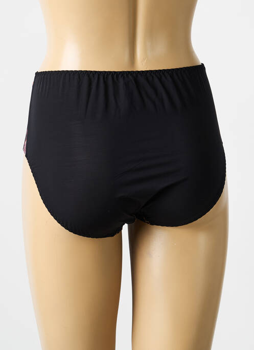 Chilot efect material satinat negru BARBARA femme