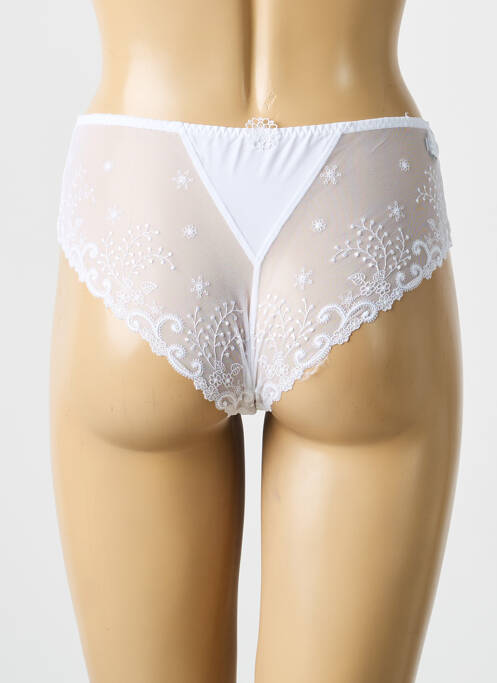 Chilot efect material satinat alb SIMONE PERELE femme