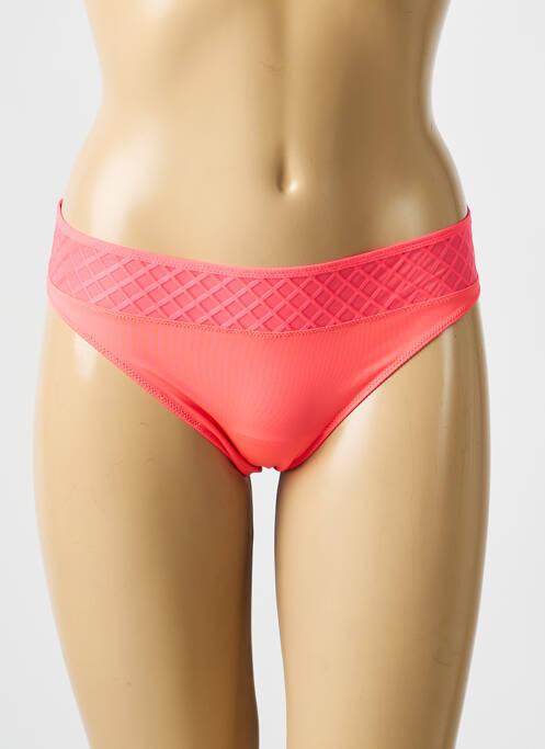 Chilot efect material satinat portocaliu MARIE JO femme