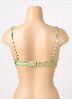 Sutien efect material satinat top sutien push-up verde AUBADE femeie