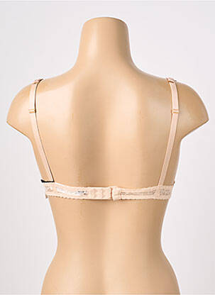 Sutien efect material satinat top sutien push-up culoare piersică AUBADE femeie