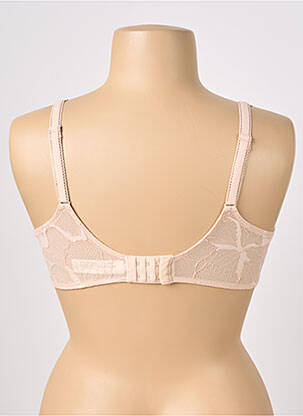 Sutien efect material satinat top sutien modelat culoare piersică CHANTELLE femeie