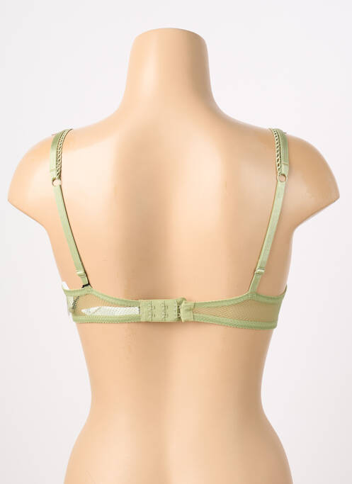 Sutien efect material satinat top sutien push-up verde AUBADE femme
