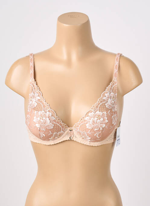 Sutien efect material satinat top sutien push-up piele AUBADE femme