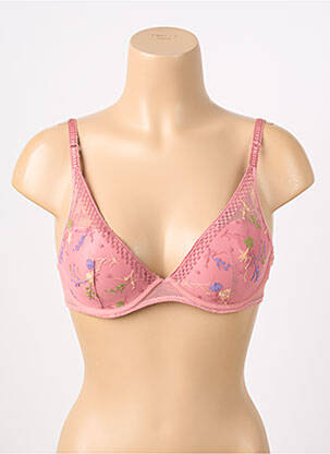 Sutien efect material satinat top sutien modelat roz PASSIONATA femeie