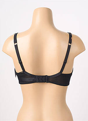 Sutien efect material satinat top sutien push-up negru AUBADE femeie