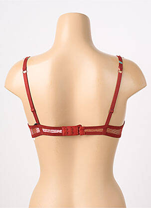 Sutien efect material satinat top sutien push-up maro AUBADE femeie