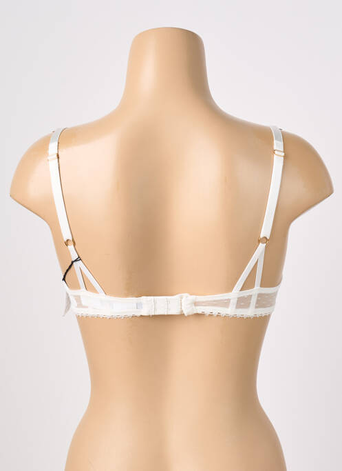 Sutien efect material satinat top sutien push-up maro AUBADE femme
