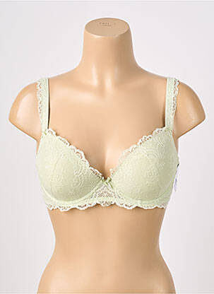 Sutien efect material satinat top sutien modelat verde AUBADE femeie