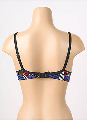 Sutien efect material satinat top sutien push-up albastru PASSIONATA femeie