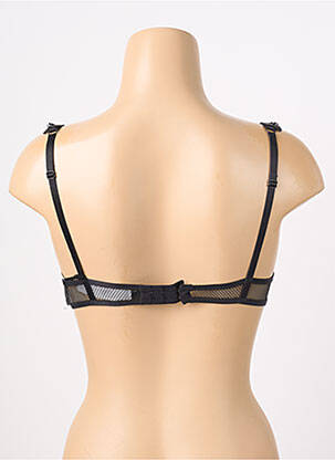Sutien efect material satinat top sutien push-up negru AUBADE femeie