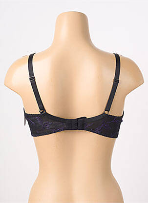 Sutien efect material satinat top sutien modelat negru AUBADE femeie