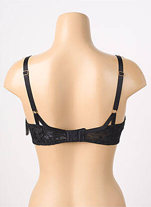 Sutien efect material satinat top sutien push-up negru AUBADE femeie