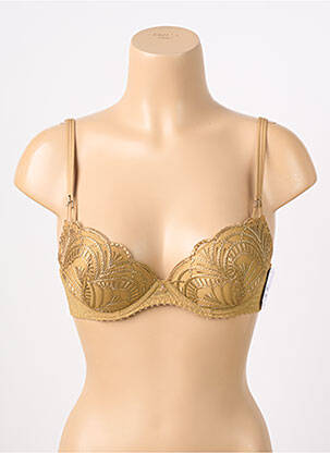 Sutien efect material satinat top sutien modelat maro AUBADE femeie