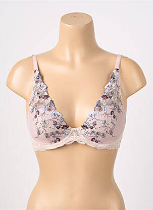 Sutien efect material satinat top sutien modelat roz TRIUMPH femeie