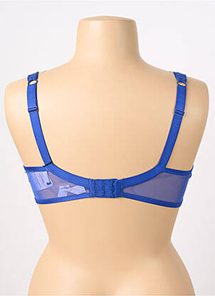 Sutien efect material satinat top sutien modelat albastru AUBADE femeie