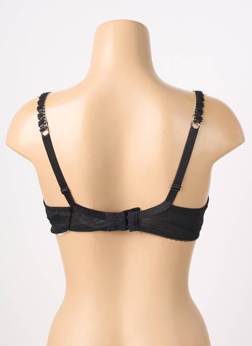 Sutien efect material satinat sutien cu susținere înaltă și burete detașabil negru AUBADE femme