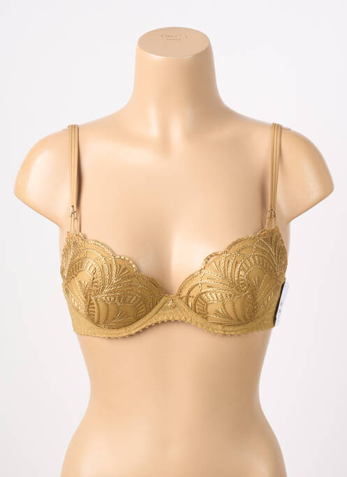Sutien efect material satinat top sutien modelat maro AUBADE femme