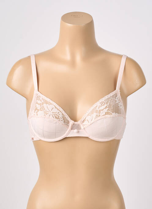 Sutien sutien cupe întregi cu decolteu înalt sutien cupe întregi cu decolteu înalt roz LOU femme