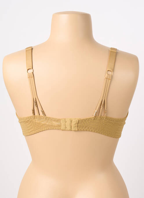 Sutien efect material satinat sutien cupe întregi cu decolteu înalt auriu AUBADE femme