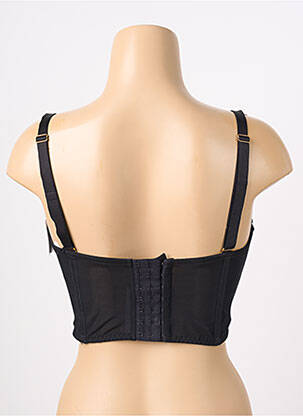 Sutien efect material satinat sutien cupe întregi cu decolteu înalt negru AUBADE femeie