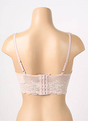 Sutien efect material satinat sutien cupe întregi cu decolteu înalt roz TRIUMPH femeie
