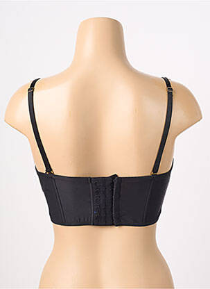 Sutien efect material satinat sutien cupe întregi cu decolteu înalt negru AUBADE femeie