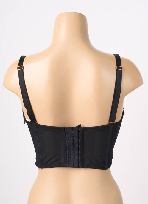 Sutien efect material satinat sutien cupe întregi cu decolteu înalt negru AUBADE femme