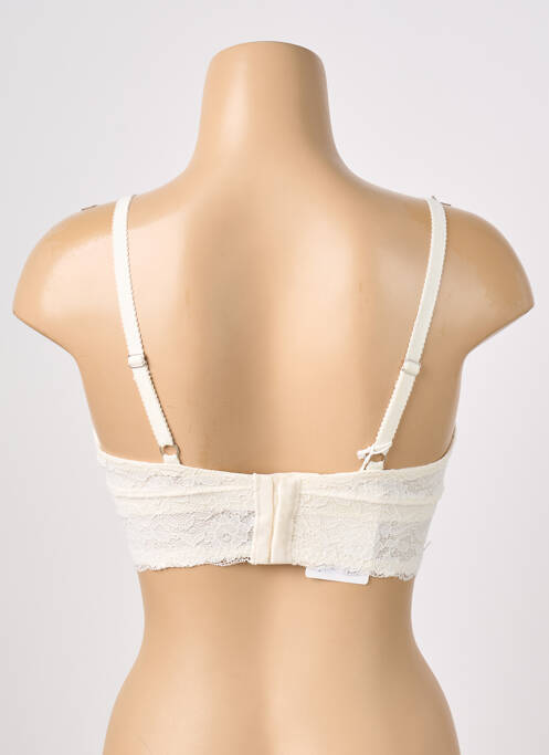 Sutien fără armatură top triunghiuri bej CALIDA femme