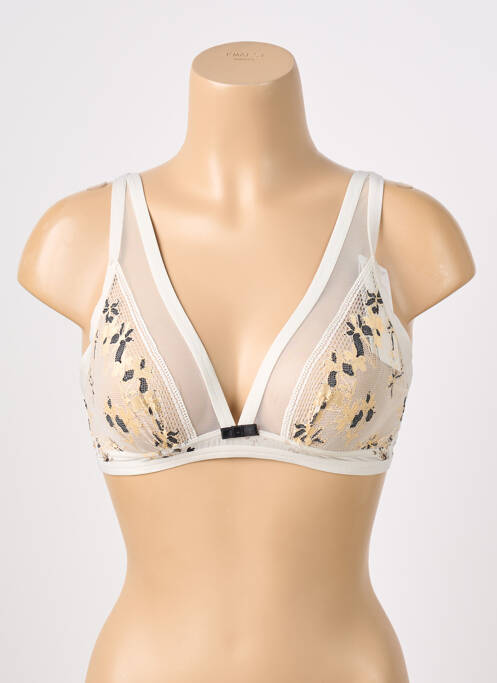 Sutien fără armatură sutien cupe întregi cu decolteu înalt alb TRIUMPH femme