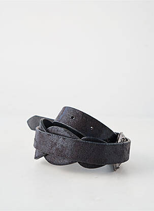 Curea efect material satinat negru LE TEMPS DES CERISES femeie