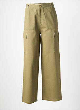 Pantalon cargo croială dreaptă verde LA PETITE ETOILE femeie