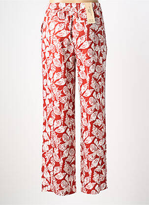 Pantalon drept talie elastică roșu SCOTCH & SODA femeie