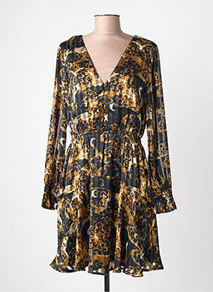 Rochie scurtă croială evazată mâneci lungi negru SCOTCH & SODA femeie