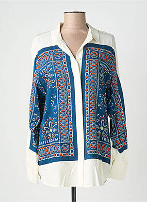 Cămașă imprimeu fantezie mâneci lungi albastru SCOTCH & SODA femeie
