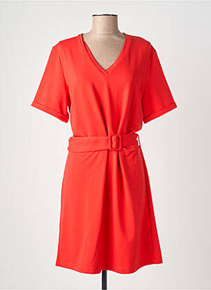 Rochie midi mâneci scurte mâneci scurte roșu I.CODE (By IKKS) femeie