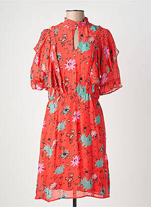 Rochie midi mâneci 3/4 mâneci 3/4 roșu POM AMSTERDAM femeie