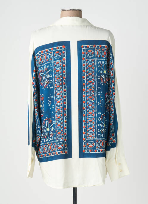 Cămașă imprimeu fantezie mâneci lungi albastru SCOTCH & SODA femme