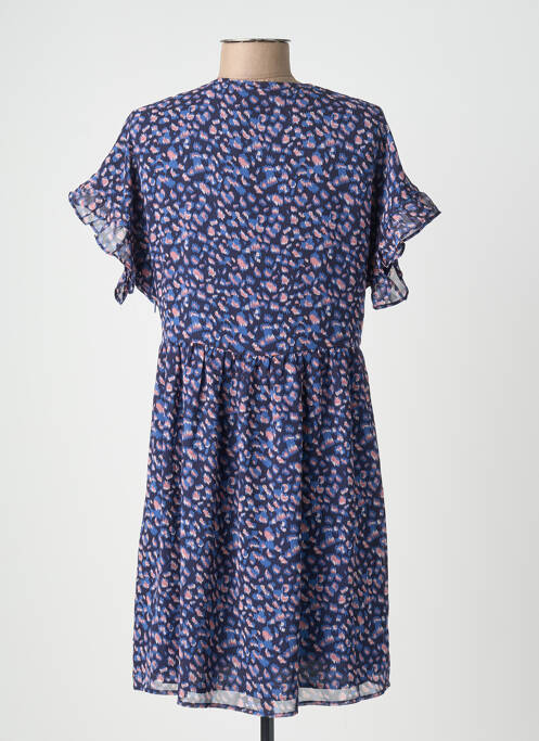 Rochie scurtă mâneci scurte mâneci scurte albastru LE TEMPS DES CERISES femme