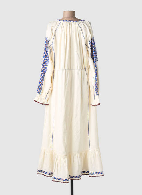 Rochie lungă mâneci lungi mâneci lungi bej SCOTCH & SODA femme