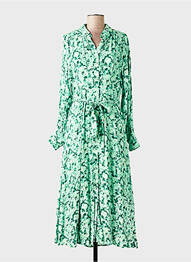 Rochie lungă mâneci lungi mâneci lungi verde SELECTED femme