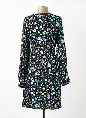 Rochie midi imprimeu fantezie mâneci lungi negru SELECTED femeie
