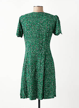 Rochie scurtă mâneci scurte mâneci scurte verde IKKS femeie