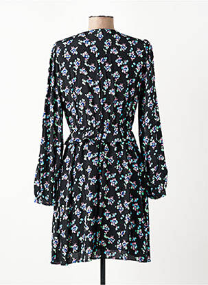 Rochie midi imprimeu floral mâneci lungi negru SCOTCH & SODA femeie