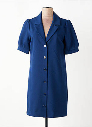 Rochie scurtă mâneci scurte mâneci scurte albastru I.CODE (By IKKS) femeie